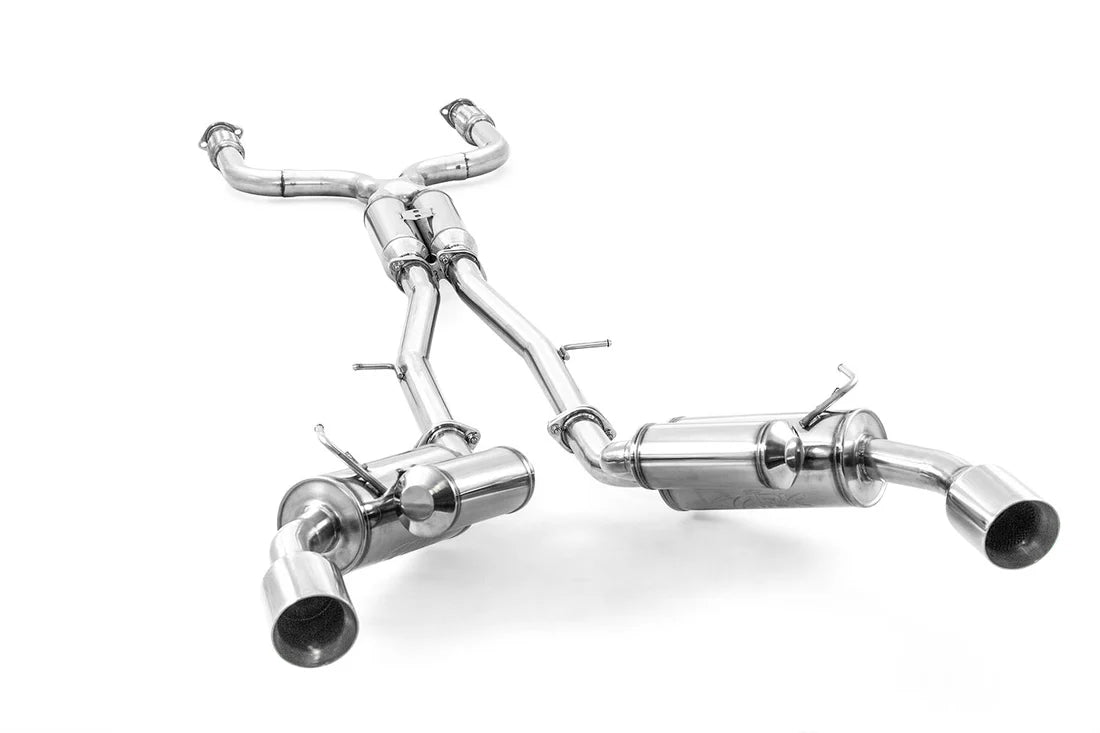 ARK GRIP Stainless Catback Exhaust w/Polished Tip Infiniti Q50 3.7 2014-2015