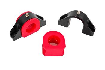 BMR Universal 1.375in Billet Aluminum Sway Bar Mount Mount (Polyurethane) - Black