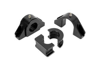 BMR Universal 1.375in Billet Aluminum Sway Bar Mount Mount (Delrin) - Black