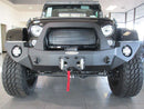 Front License Plate Bracket Off Road Bumpers with Roller Fairlead-3