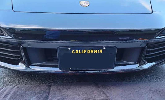 Front License Plate Bracket For 2021-2023 Porsche 911 Turbo without adaptive cruise control