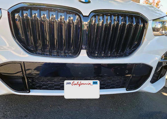 Front License Plate Bracket 2023 BMW X5 and X6 M50i/40i M Sport without adaptive cruise control