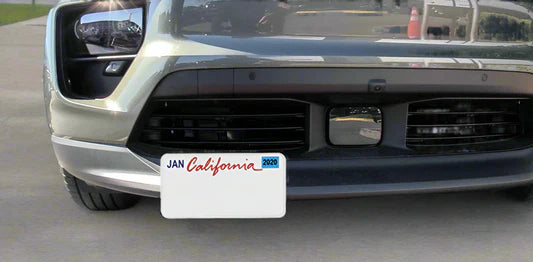 Front License Plate Bracket For 2024-2026 Porsche Macan Electric-WITHOUT off road fascia