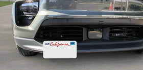Front License Plate Bracket For 2024-2026 Porsche Macan Electric-WITHOUT off road fascia - 0