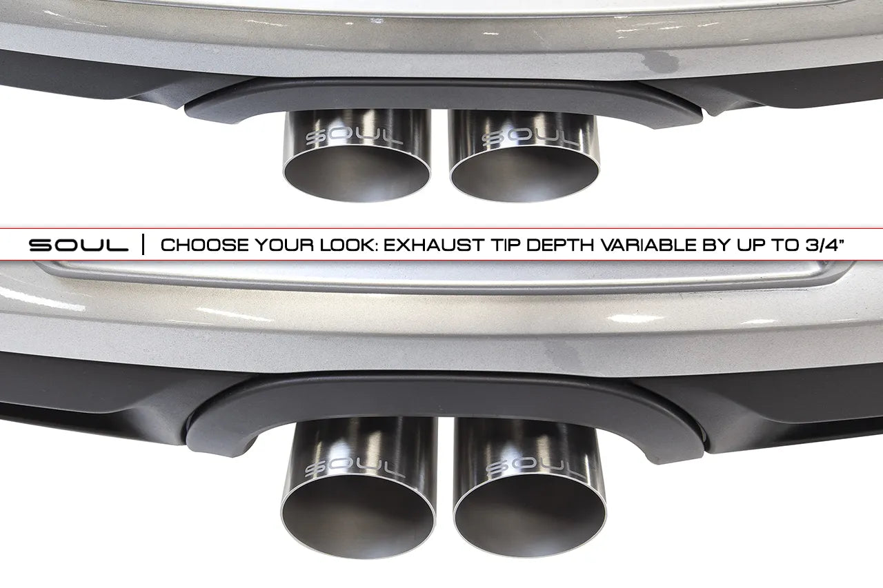 Porsche 987.2 / 981 Boxster / Cayman SOUL Bolt-On X-Pipe With Tips - 0