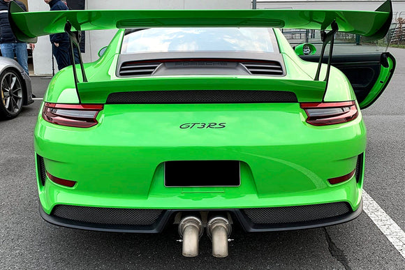 Porsche 991 GT3 / GT3 RS Bolt-On Resonated Turn Down Exhaust Tips