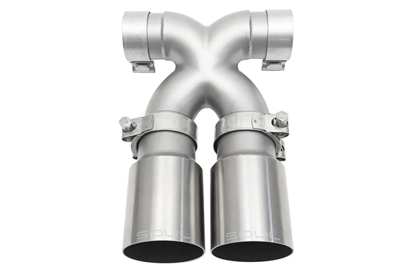 Porsche 987.2 / 981 Boxster / Cayman SOUL Bolt-On X-Pipe With Tips