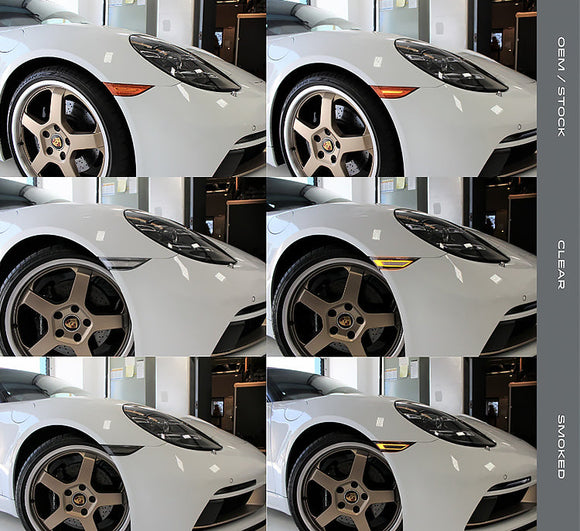 Porsche 981 / 718 Boxster / Cayman Flat 6 Motorsports Side Markers