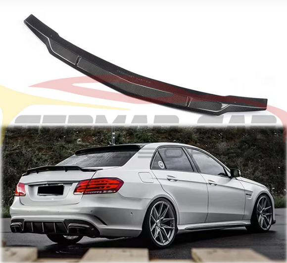 2010-2017 Mercedes-Benz E-Class/E63 V2 Style Carbon Fiber Trunk Spoiler | C207/A207
