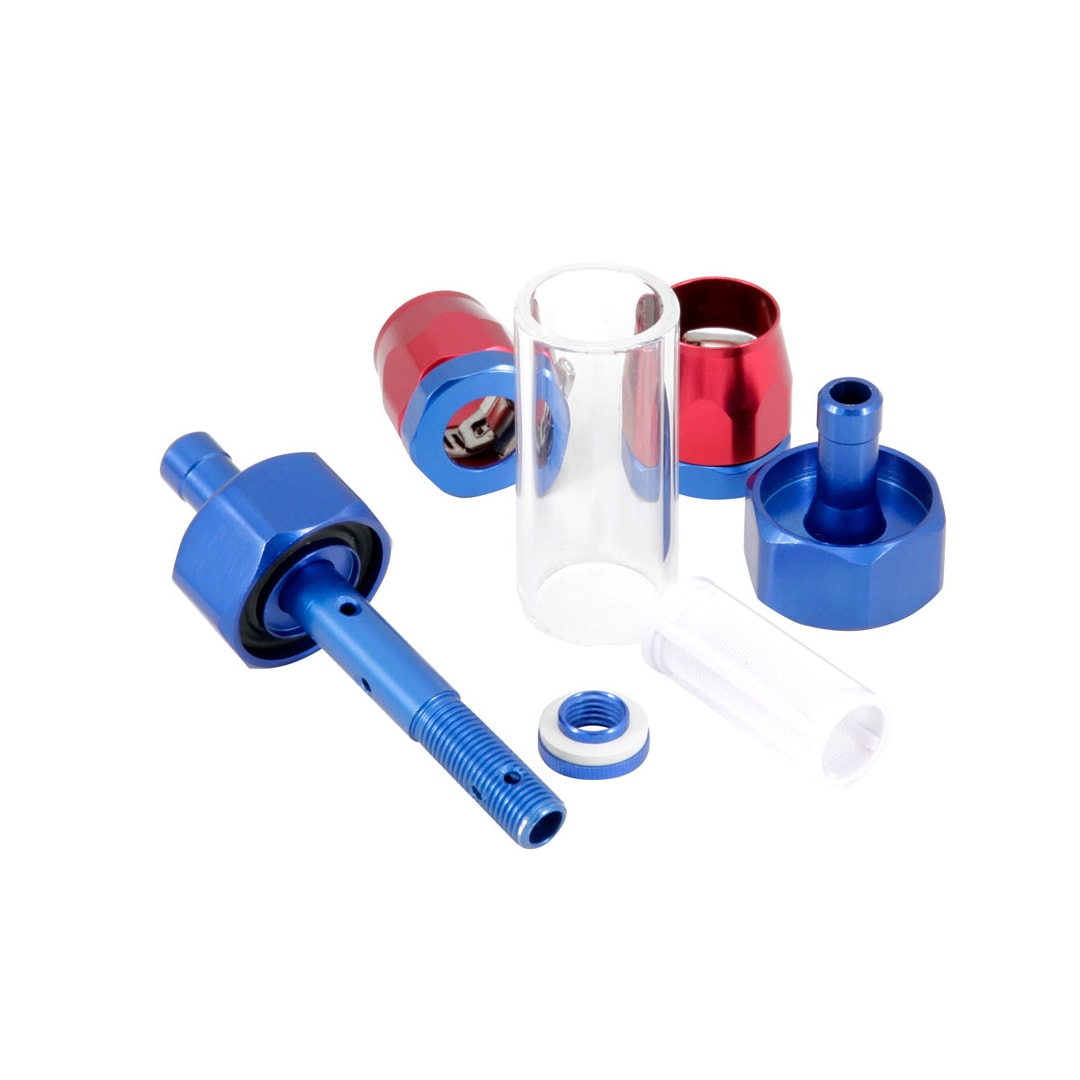 Spectre Pro-Plumbing Fuel Filter 3/8in. - Red/Blue - 0
