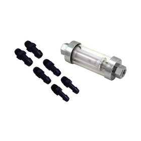 Spectre Premium Clearview Fuel Filter (Incl. 1/4in. / 5/16in. / 3/8in. Barb Fittings)