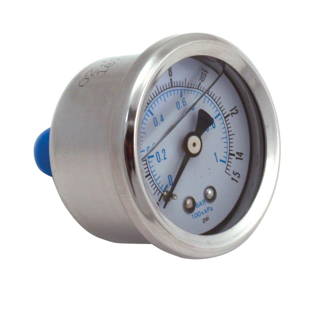 Spectre Fuel Pressure Gauge (Liquid Filled) 0-15psi