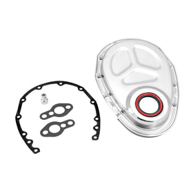 Spectre SB Chevrolet Timing Cover (Incl. Pre-Installed Seal/Gaskets/Bolts) - Chrome