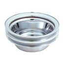 Spectre SB Chevy (w/Long Water Pump) Double Lower Groove Crankshaft Pulley - Chrome-1
