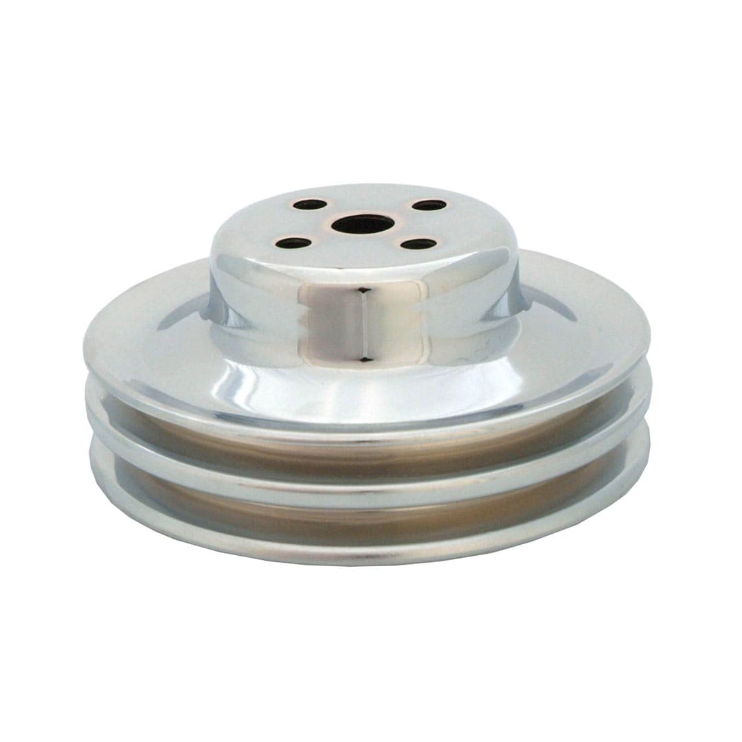 Spectre 65-66 Ford 289 Double Upper Groove Water Pump Pulley - Chrome
