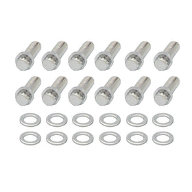 Spectre Intake Bolt Kit 12-Point w/Tool - Chrome