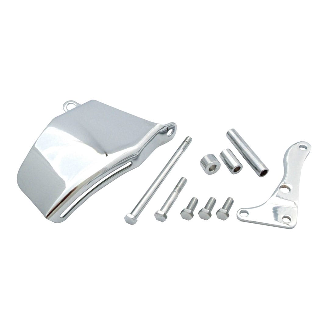 Spectre 69-86 SB Chevy (w/Long Water Pump) Alternator Bracket Set - Chrome