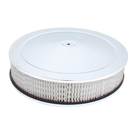 Spectre Air Cleaner 14in. x 3in. / Chrome - Paper