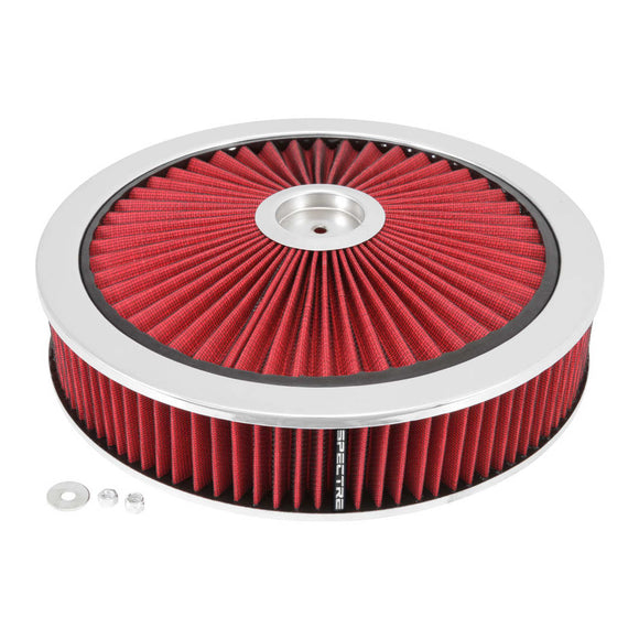 Spectre ExtraFlow HPR Air Cleaner Assembly 14in. x 3in. - Red