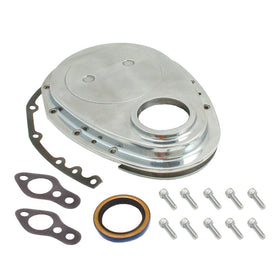 Spectre SB Chevrolet Timing Chain Cover - Polished Aluminum