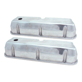 Spectre SB Ford Tall Ball Milled Valve Cover Set - Polished Aluminum