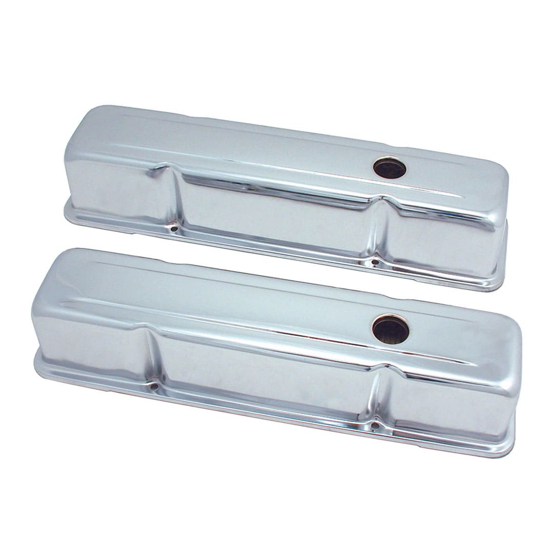 Spectre SB Chevy Tall Valve Cover Set - Chrome