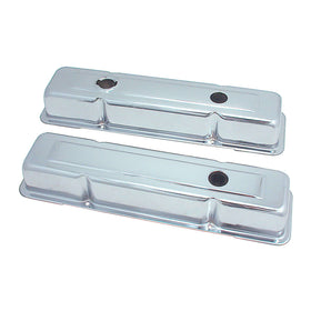 Spectre SB Chevy OEM Valve Cover Set - Chrome