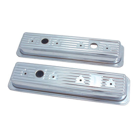 Spectre SB Chevy Center Bolt Valve Cover Set - Chrome