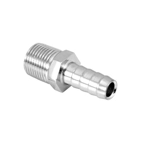 Spectre Fuel Fitting 3/8in. Hose Barb NPT Threads - Chrome