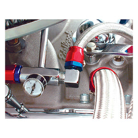 Spectre Fitting 90 Degree Barb NPT Threads (For 3/8in. Hose) - Chrome - 0