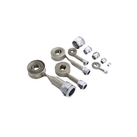 Spectre MagnaBraid 304SS Braided Sleeving Kit - Chrome End Caps