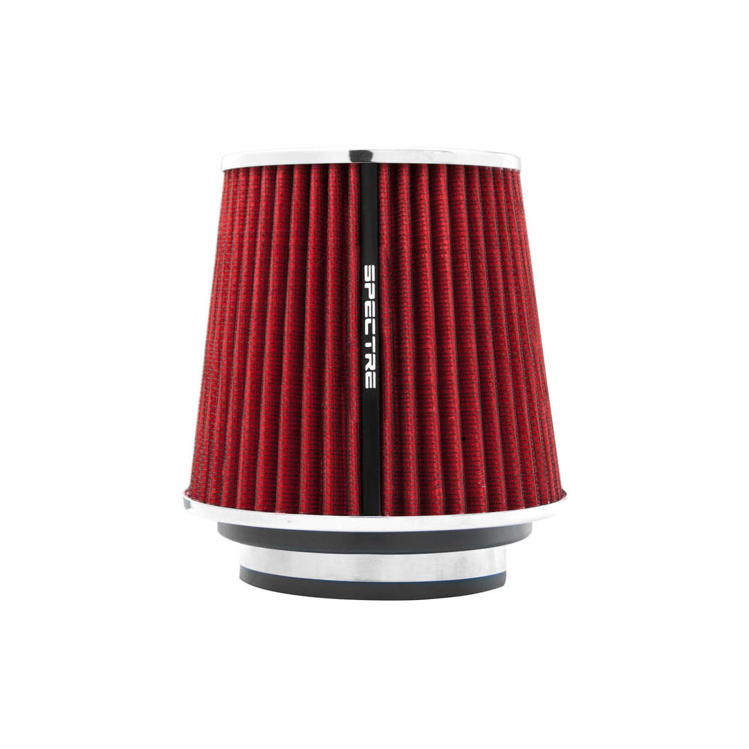 Spectre Adjustable Conical Air Filter 5-1/2in. Tall (Fits 3in. / 3-1/2in. / 4in. Tubes) - Red