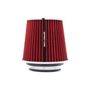 Spectre Adjustable Conical Air Filter 5-1/2in. Tall (Fits 3in. / 3-1/2in. / 4in. Tubes) - Red-1