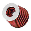 Spectre Adjustable Conical Air Filter 5-1/2in. Tall (Fits 3in. / 3-1/2in. / 4in. Tubes) - Red-2