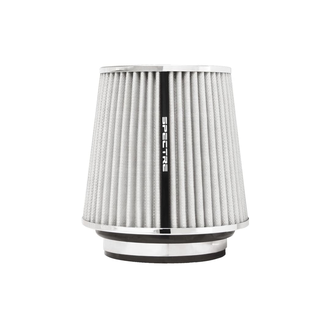 Spectre Adjustable Conical Air Filter 5-1/2in. Tall (Fits 3in. / 3-1/2in. / 4in. Tubes) - White
