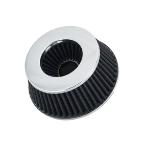 Spectre Adjustable Conical Air Filter 2-1/2in. Tall (Fits 3in. / 3-1/2in. / 4in. Tubes) - Black - 0