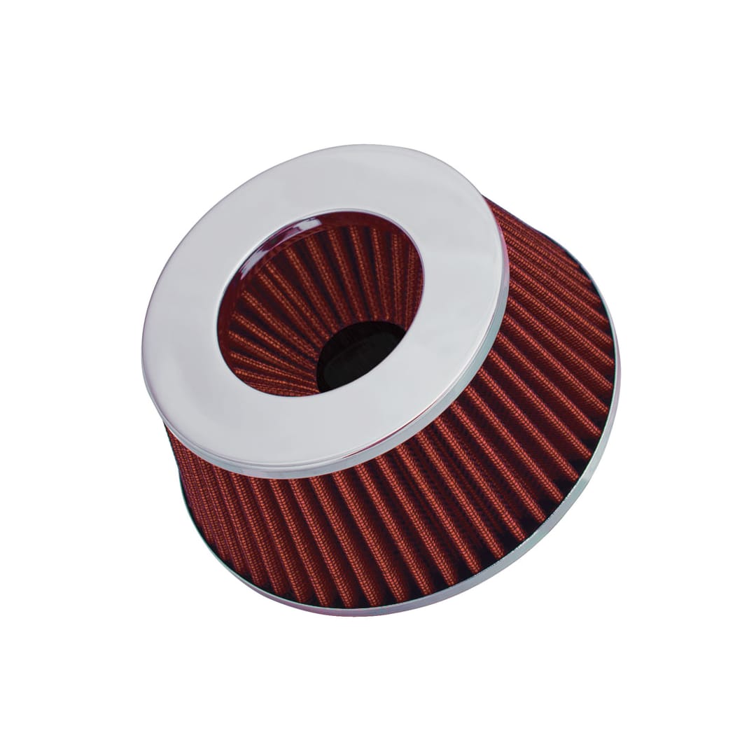 Spectre Adjustable Conical Air Filter 2-1/2in. Tall (Fits 3in. / 3-1/2in. / 4in. Tubes) - Red - 0