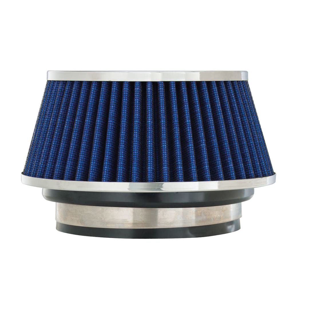 Spectre Adjustable Conical Air Filter 2-1/2in. Tall (Fits 3in. / 3-1/2in. / 4in. Tubes) - Blue