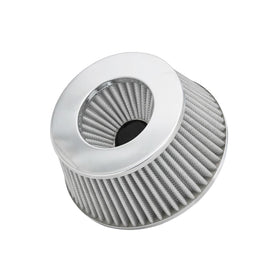Spectre Adjustable Conical Air Filter 2-1/2in. Tall (Fits 3in. / 3-1/2in. / 4in. Tubes) - White - 0