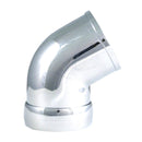 Spectre Universal Intake Elbow Tube (ABS) w/Collar 3in. OD / 60 Degree - Chrome-1
