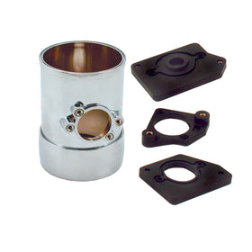 Spectre Air Flow Sensor Mount 3in. w/Collar - Chrome