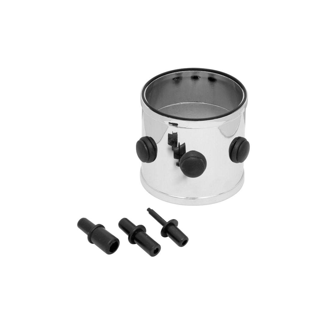 Spectre Universal Adapter Intake Manifold / Vent Port & Vacuum Sensor Adapter 3in. - Chrome