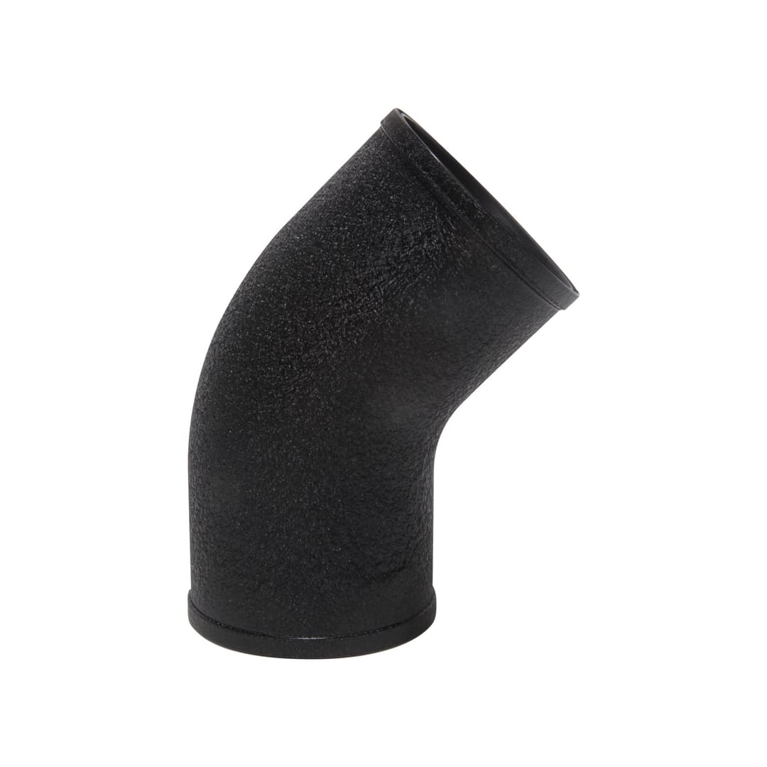 Spectre Universal Intake Elbow Tube (ABS) 3in. OD / 45 Degree - Black Textured Powdercoat