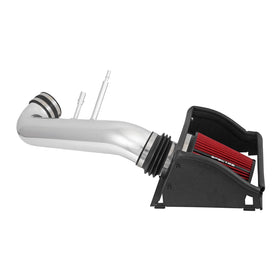 Spectre 15-18 Ford F150 V8-5.0L F/I Air Intake Kit - Polished w/Red Filter