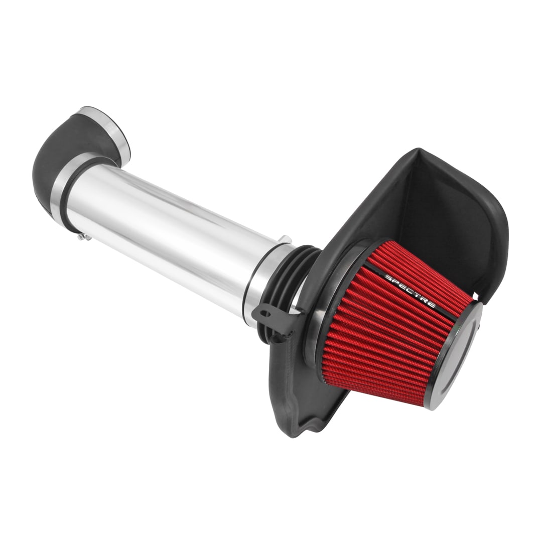 Spectre 11-17 Dodge Challenger/Charger 5.7L V8 Air Intake Kit - Polished w/Red Filter