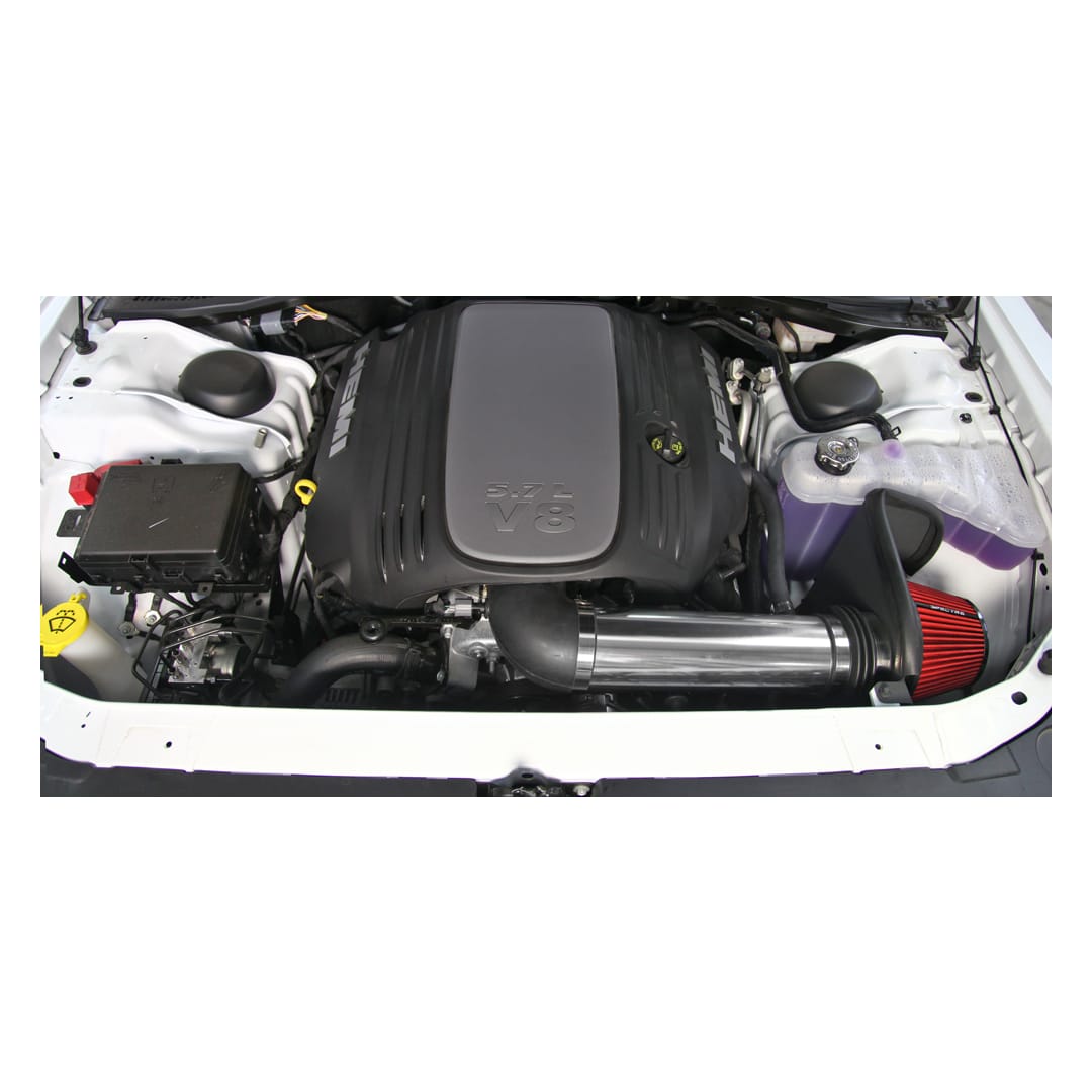 Spectre 11-17 Dodge Challenger/Charger 5.7L V8 Air Intake Kit - Polished w/Red Filter