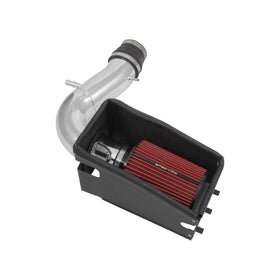 Spectre 11-19 Ford Explorer V6-3.5L F/I Air Intake Kit - Polished Aluminum w/Red Filter