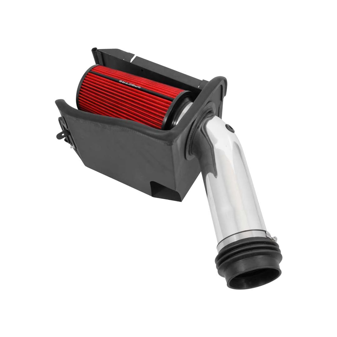 Spectre 94-97 Ford SD 7.3L DSL Air Intake Kit - Polished w/Red Filter - 0