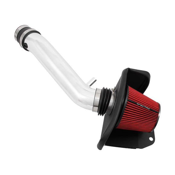 Spectre 16-18 Jeep Grand Cherokee V6-3.6L F/I Air Intake Kit - Polished w/Red Filter