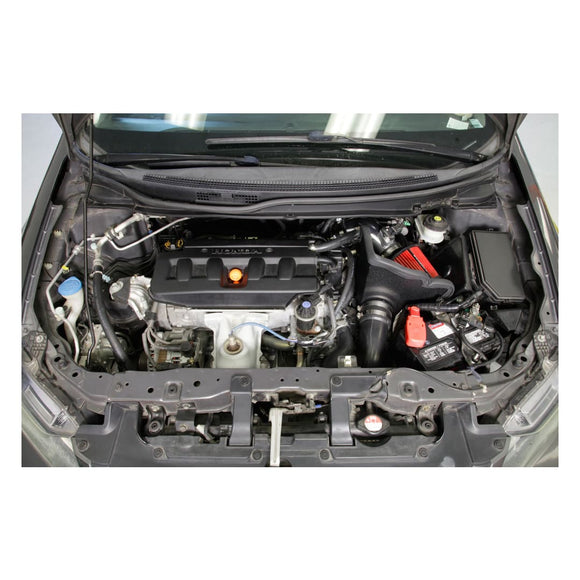 Spectre 12-15 Honda Civic L4-1.8L F/I Air Intake Kit - Polished w/Red Filter